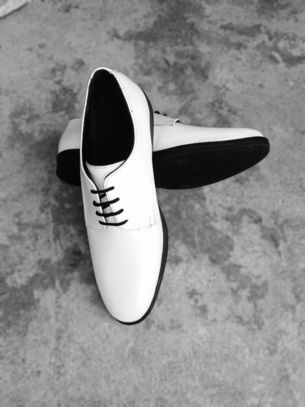 White derby shoes