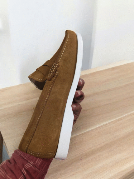 Tan suede shoes