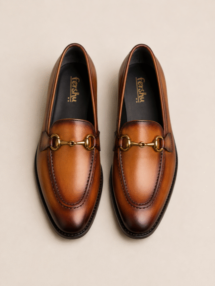 Fershu Horsebit Loafer – Burnished Cognac
