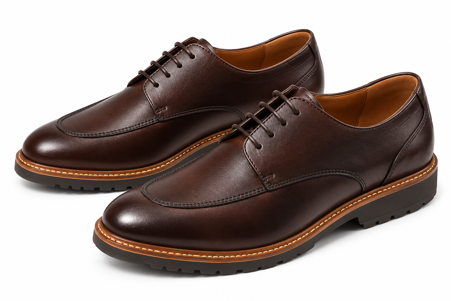 Derby brown shoes
